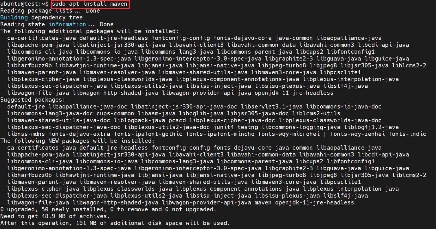 How to install apache maven on ubuntu 20 04 real time cloud services llc
